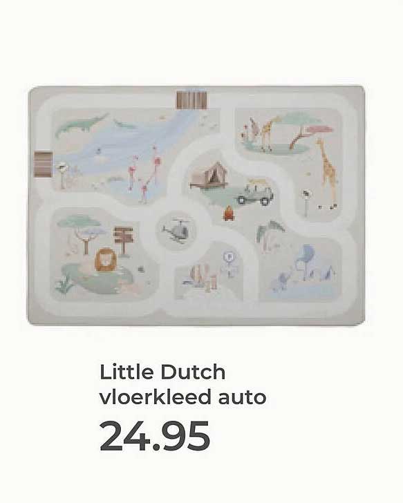 Little Dutch vloerkleed auto