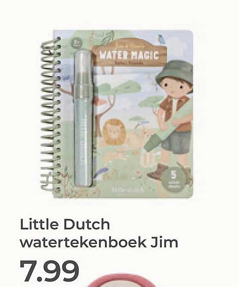Little Dutch watertekenboek Jim