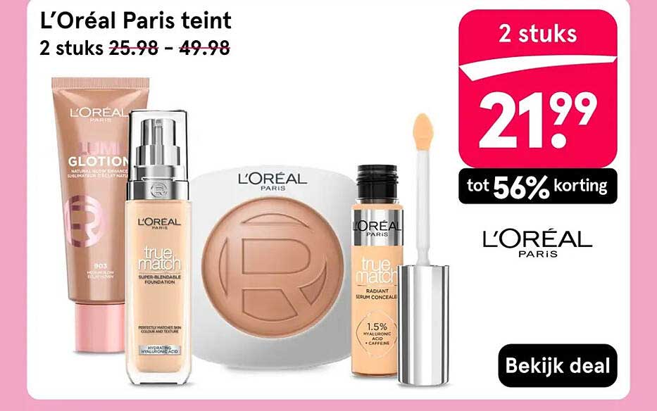 L’Oréal Paris teint 2 stuks
