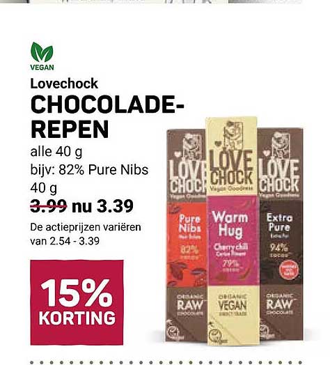 Lovechock CHOCOLADE-REPEN