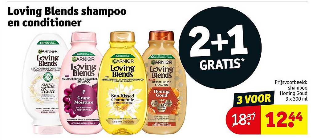 Loving Blends shampoo en conditioner 2+1 GRATIS*