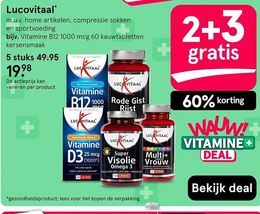 Lucovitaal* 2+3 gratis