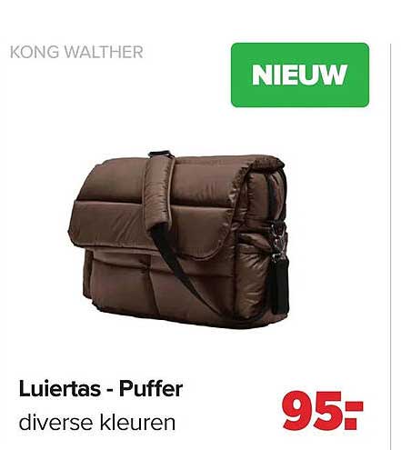 Luiertas - Puffer diverse kleuren NIEUW