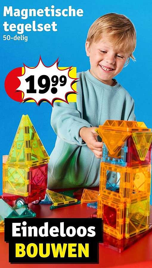 Magnetische tegelset 50-delig