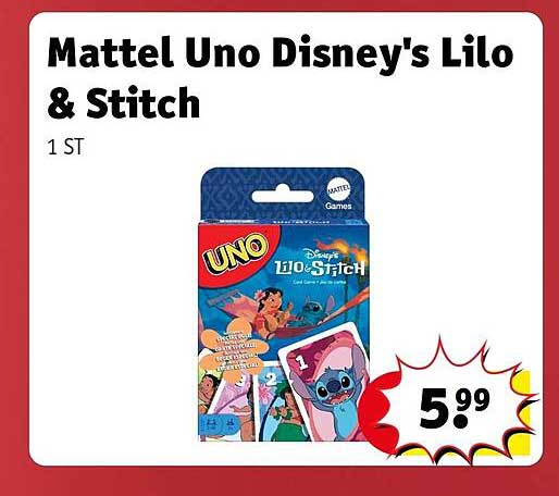 Mattel Uno Disney's Lilo & Stitch