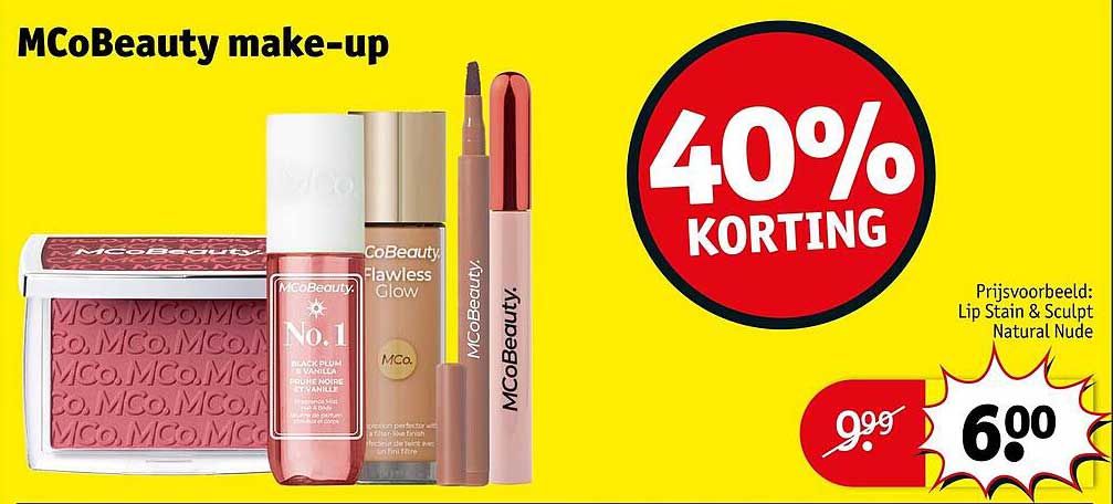 MCoBeauty make-up 40% KORTING