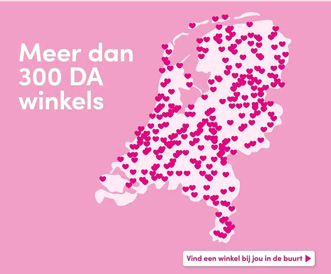Meer dan 300 DA winkels