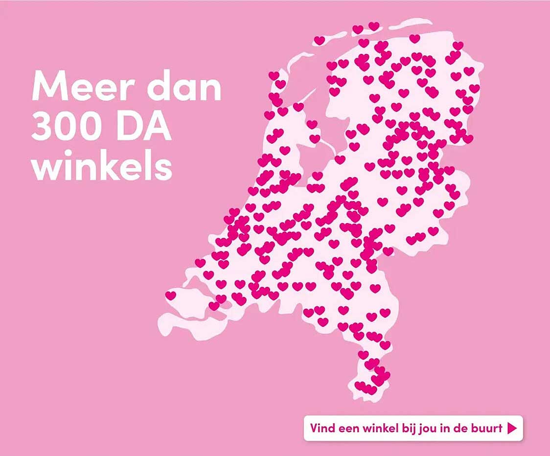 Meer dan 300 DA winkels