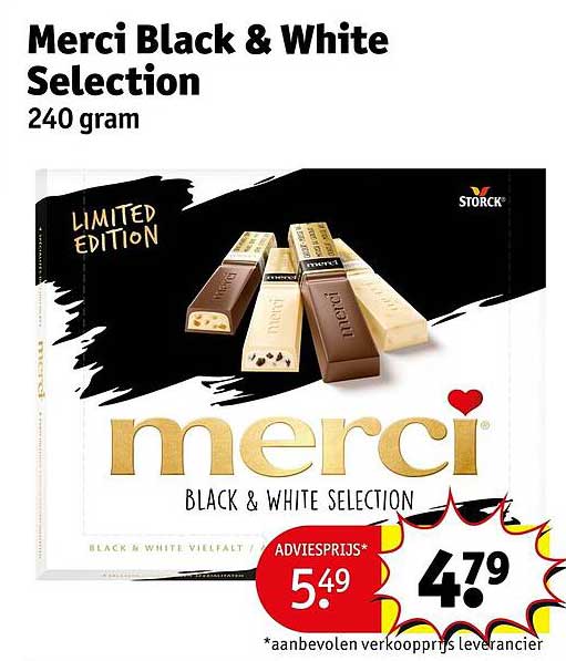 Merci Black & White Selection 240 gram