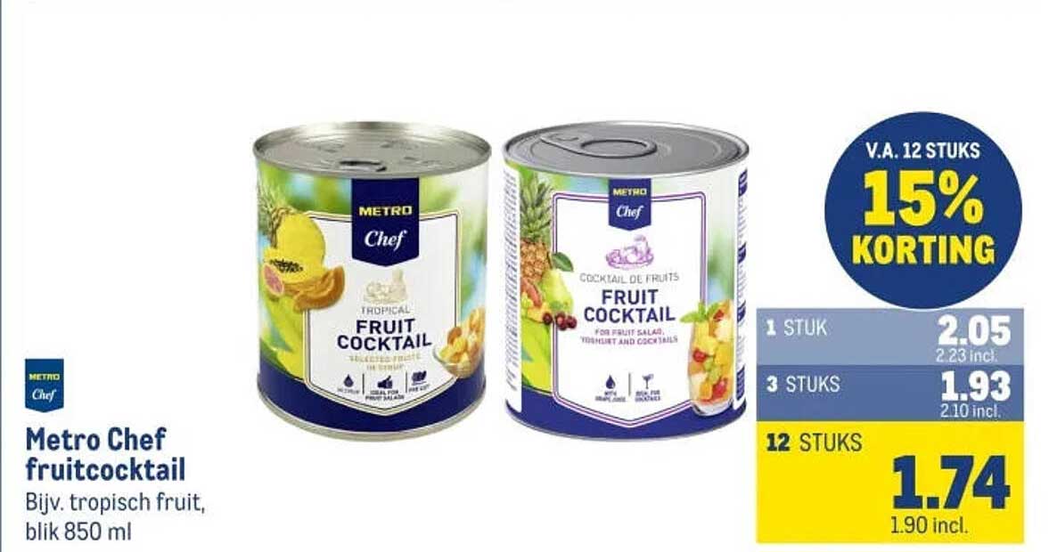 Metro Chef fruitcocktail