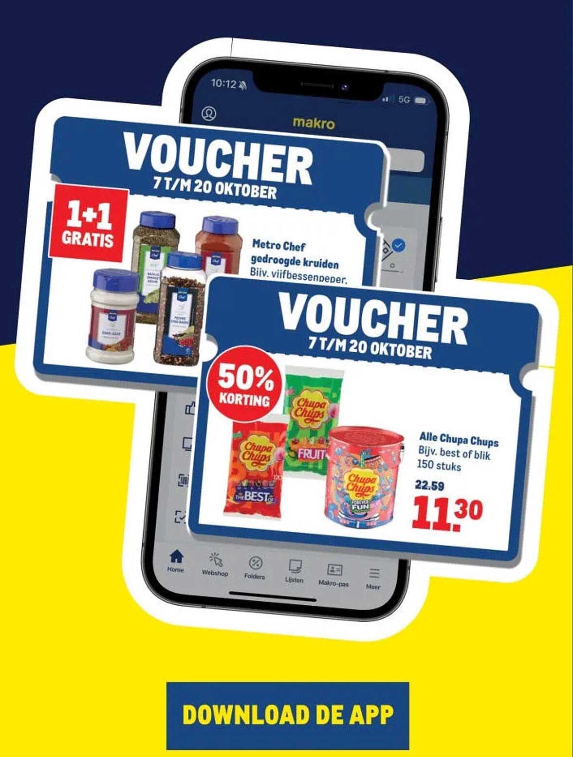 Metro Chef gedroogde kruiden 1+1 gratis