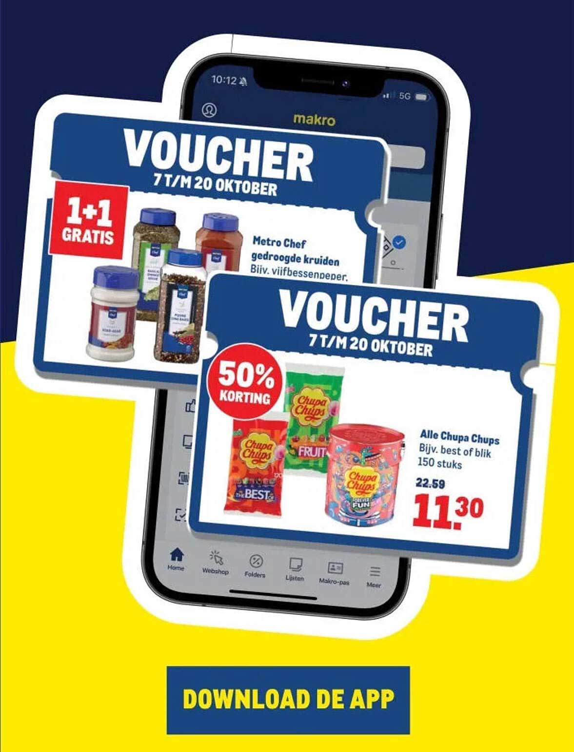 Metro Chef gedroogde kruiden Biiv. vijfbessenpeper 1+1 gratis