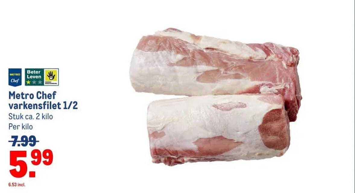Metro Chef varkensfilet 1/2