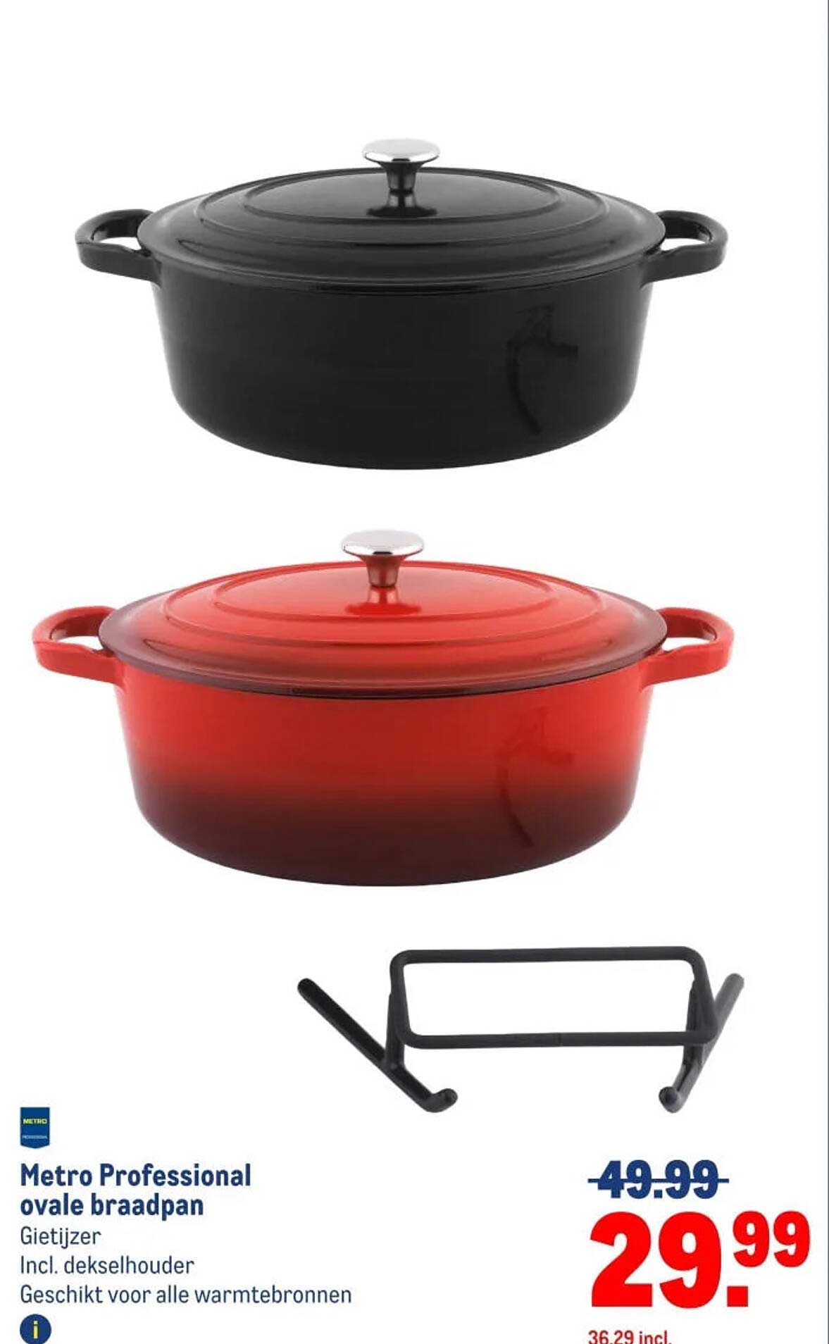 Metro Professional ovale braadpan