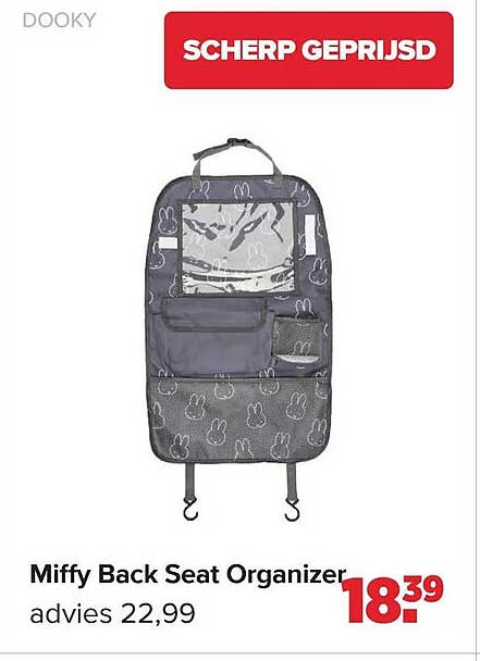 Miffy Back Seat Organizer