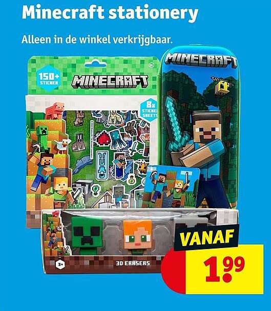 Minecraft stationery
