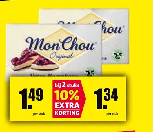 MonChou Original bij 2 stuks 10% EXTRA KORTING