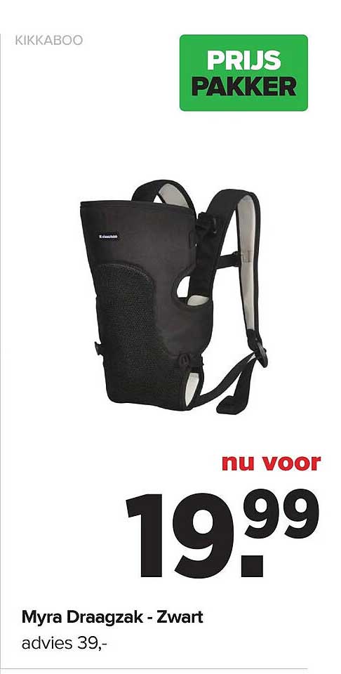 Myra Draagzak - Zwart PRIJS PAKKER