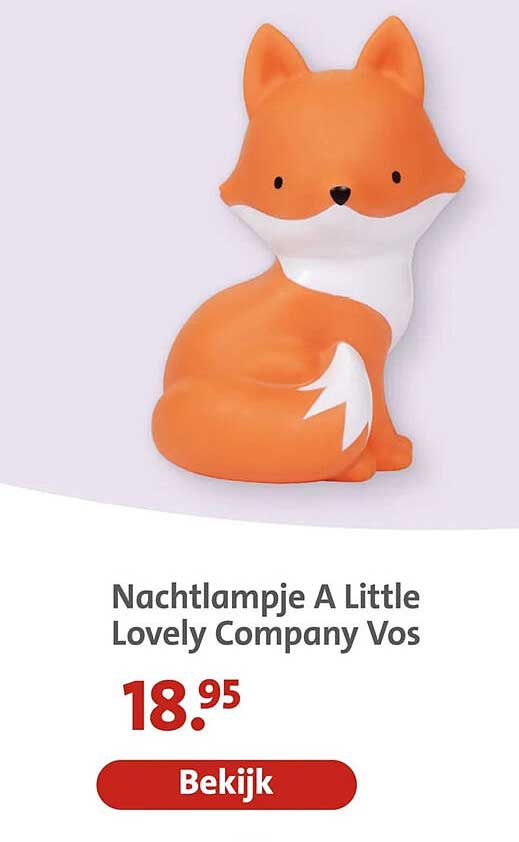 Nachtlampje A Little Lovely Company Vos