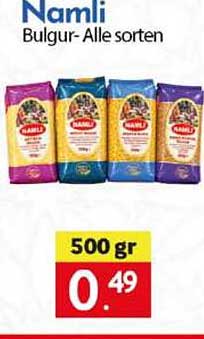 Namli Bulgur- Alle soorten