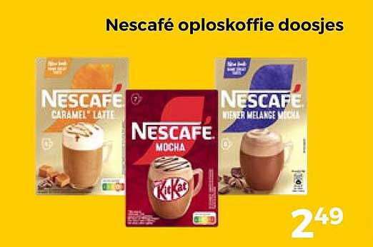 Nescafé oploskoffie doosjes