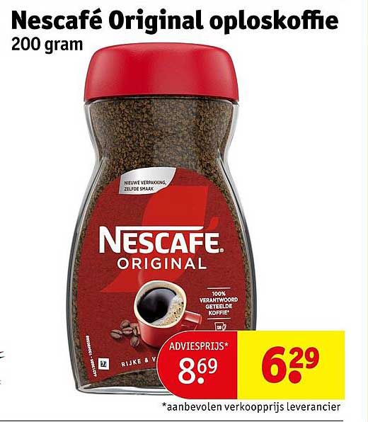 Nescafé Original oploskoffie 200 gram