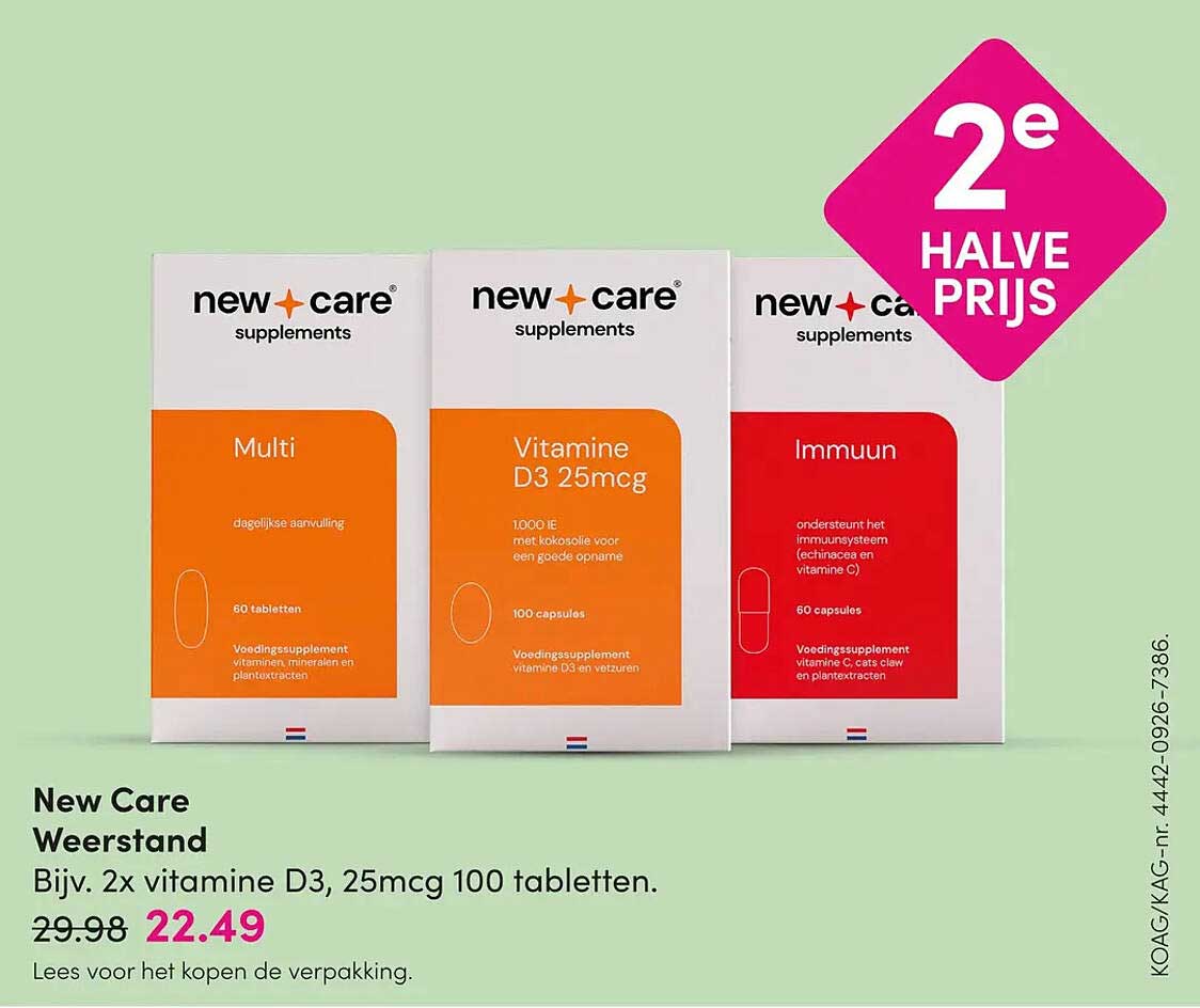 New Care Weerstand 2e halve prijs