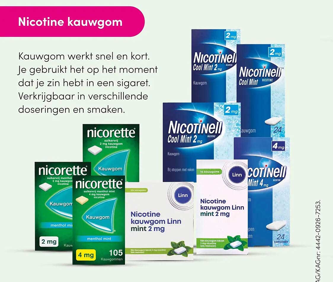 Nicotine kauwgom