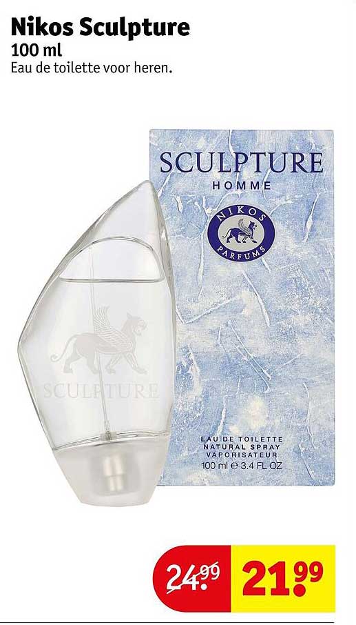 Nikos Sculpture 100 ml Eau de toilette voor heren.