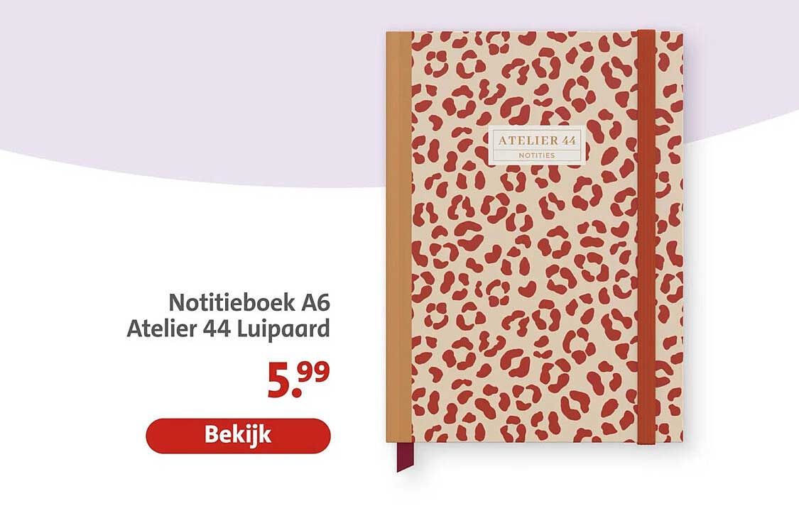 Notitieboek A6 Atelier 44 Luipaard