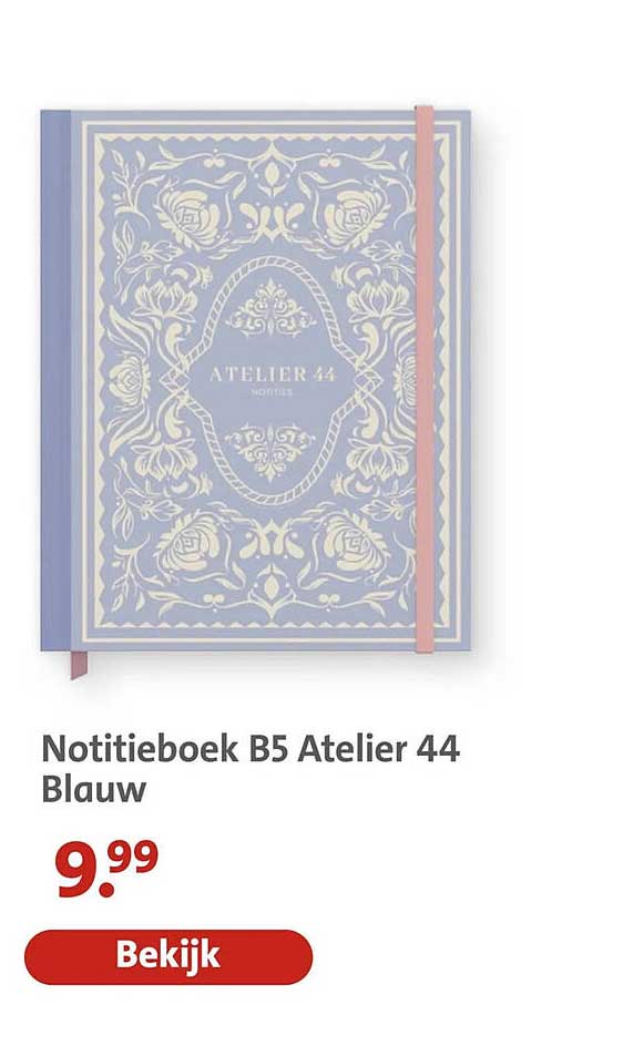 Notitieboek B5 Atelier 44 Blauw