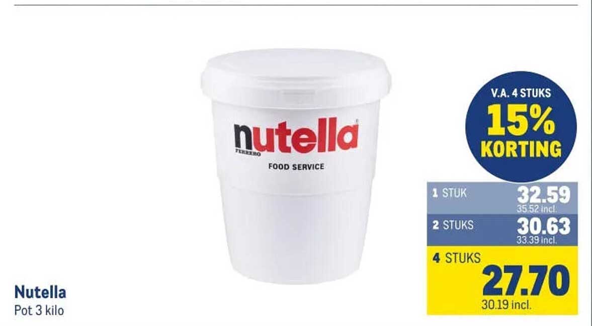 Nutella Pot 3 kilo
