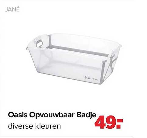 Oasis Opvouwbaar Badje diverse kleuren