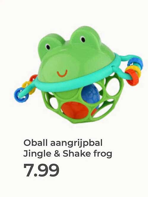 Oball aangrijpbal Jingle & Shake frog