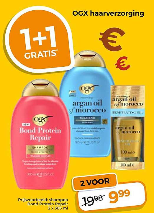 OGX haarverzorging 1+1 gratis