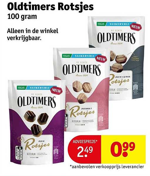 Oldtimers Rotsjes 100 gram