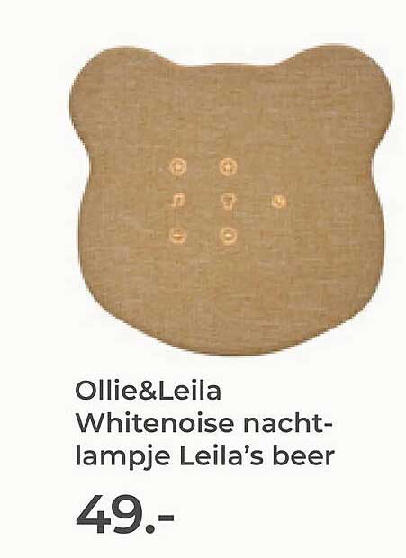 Ollie&Leila Whitenoise nachtlampje Leila's beer