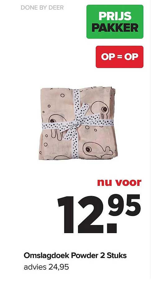 Omslagdoek Powder 2 Stuks