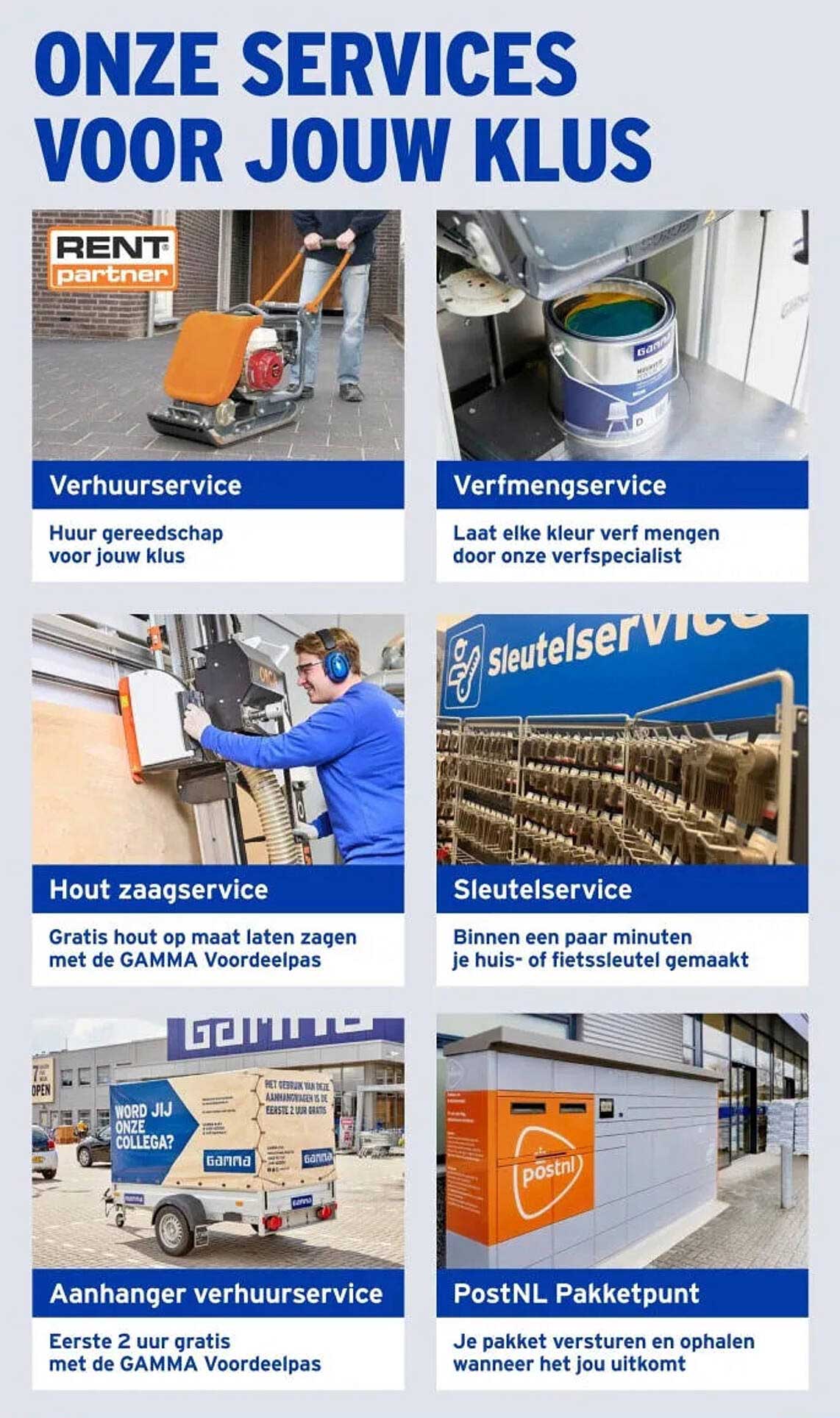 Onze services voor jouw klus