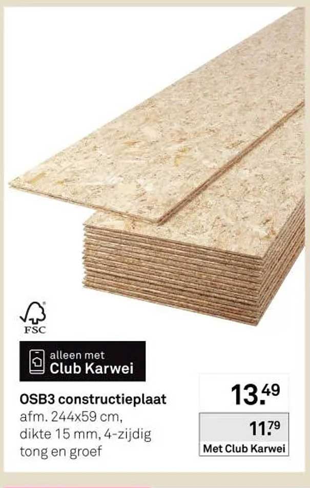 OSB3 constructieplaat