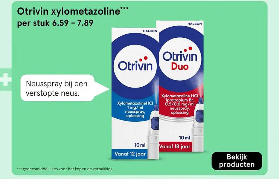 Otrivin xylometazoline***