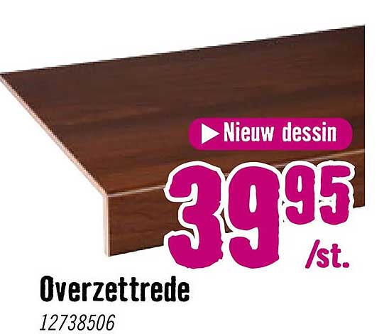 Overzettrede - Nieuw dessin