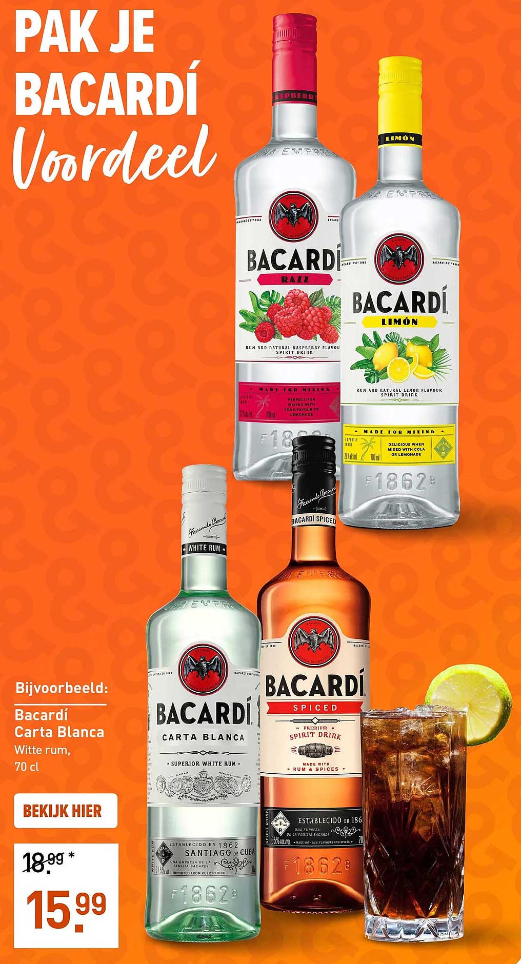 Pak je Bacardí voordeel