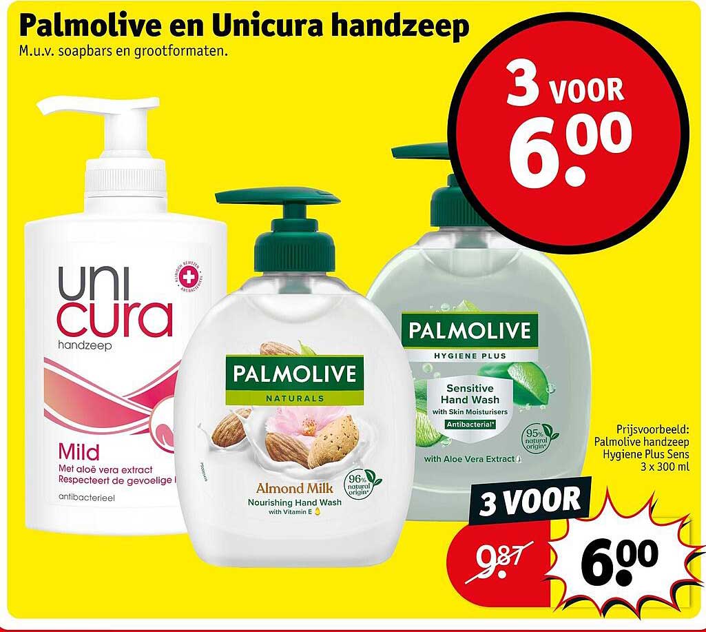 Palmolive en Unicura handzeep