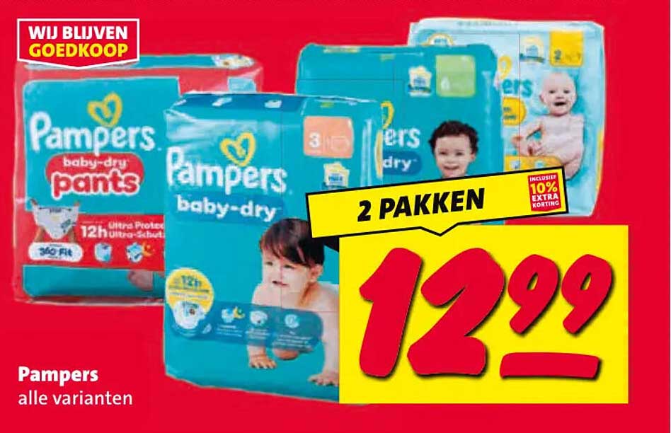 Pampers alle varianten 2 pakken