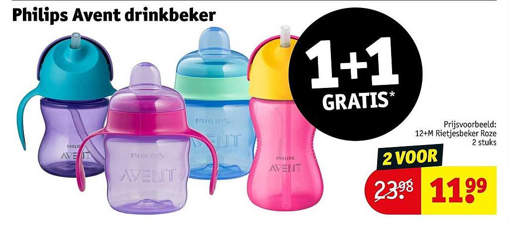 Philips Avent drinkbeker 1+1 gratis