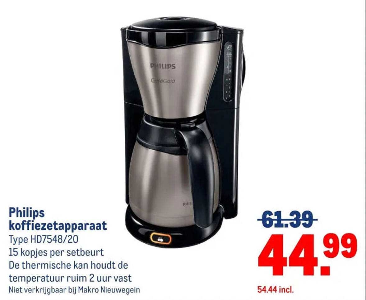 Philips koffiezetapparaat Type HD7548/20