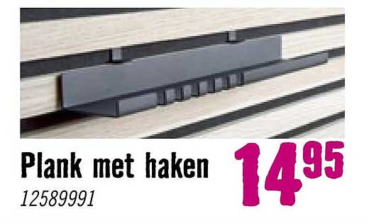 Plank met haken