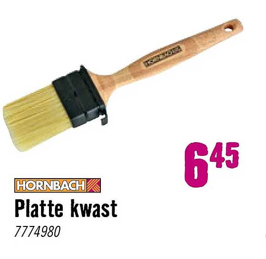 Platte kwast