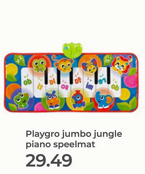 Playgro jumbo jungle piano speelmat
